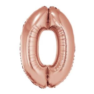 Número 0 Rosa Gold 32" (suelto)
