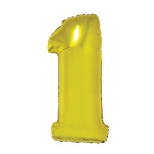 Número 1 Dorado 32" (suelto)