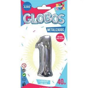 Número 1 Plata 14" Party  GMCP1