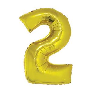 Número 2 Dorado 32" (suelto)