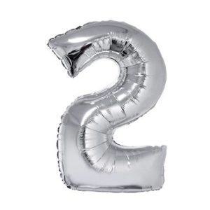 Número 2 Plata 32"(suelto)