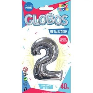 Número 2 Plata 14" Party  GMCP2