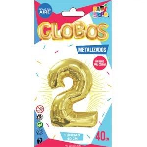 Número 2 Dorado 14" Party  GMCD2