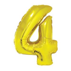 Número 4 Dorado 32" (suelto)