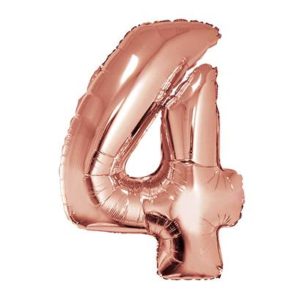 Número 4 Rosa Gold 32" (suelto)