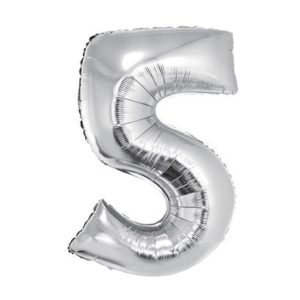 Número 5 Plata 32" (suelto)