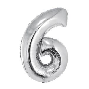 Número 6 Plata 32" (suelto)