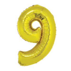 Número 9 Dorado 32" (suelto)