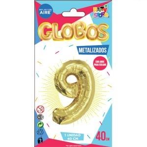 Número 9 Dorado 14" Party GMCD9