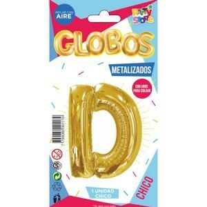 Letra D Dorada de 14" GMCDD