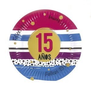 Plato Mis Quince 17cm x 6 DPC040