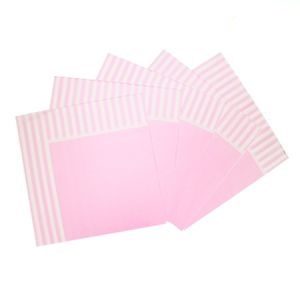 Servilletas Rosa rayado x12 DSE002
