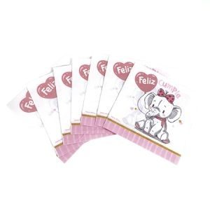 Servilletas Elefante Rosa x 20u DSE007