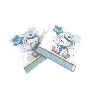 Servilletas Elefante Celeste x 20u DSE008