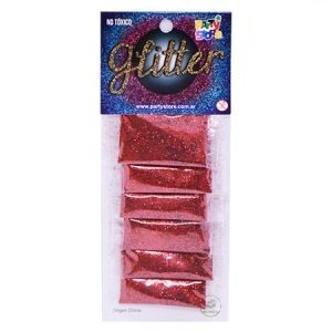 Glitter Rojo Rubi pack x 6u GLP-012