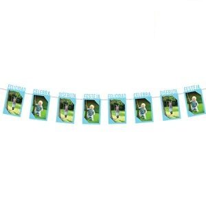 Guirnalda Portarretrato Celeste 2mts GUB12
