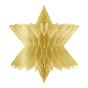 Decoración Estrella Dorada 20cm GUDO04