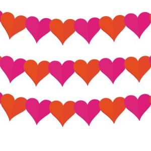 Guirnalda *Cupido* Corazón Rojo 360cm GUT14