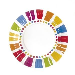 Plato Multicolor 17cm x 6 DPC011