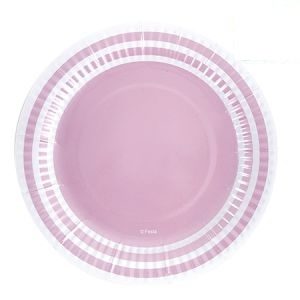 Plato Perlado Rosa 17cm x 6 DPC002