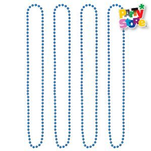 Collar de Cuentas Azul 80cm (set x 4un) AC164