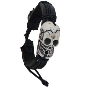 Pulsera Brazalete Calabera Vudu HD324