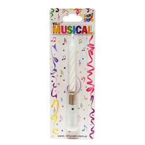 Vela Musical Blanca PVM1BL