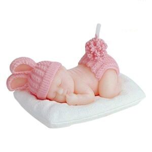 Vela Deco / Souvenir Bebe Rosa VC03