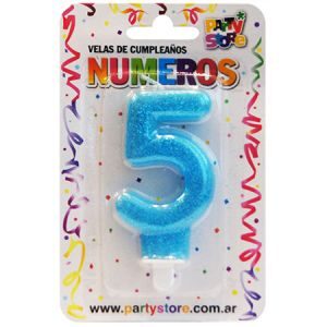 Vela 5 Celeste Brillo VNGCE5