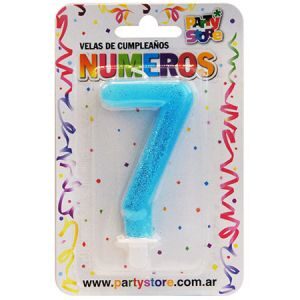 Vela 7 Celeste Brillo VNGCE7