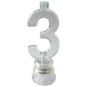 Vela Nº3 LED c/cuatro velas VNL3