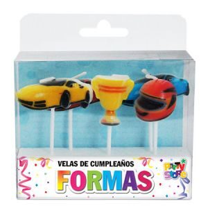 Velas Autos de Carrera x 5un  VS09