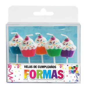 Velas Cupcakes x 5un  VS10