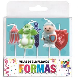 Velas Caballero Medieval x 5un  VS17