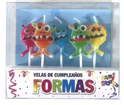 Velas Monstruos x 5un  VS19