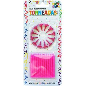 Velas Torneadas Magenta x 24 VT6MA