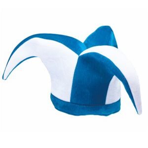 Gorro Arlequin Celeste y Blanco GO102