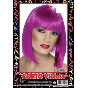 Peluca Corta Violeta PLCVI