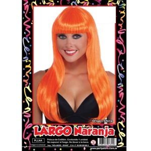 Peluca Largo Naranja PLLNA