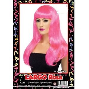 Peluca Largo Rosa PLLRS