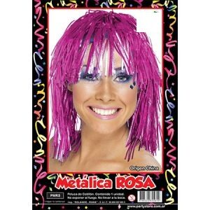 Peluca Metalizada Rosa PMRS