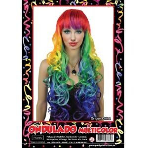 Peluca Ondulado Multicolor POLMU