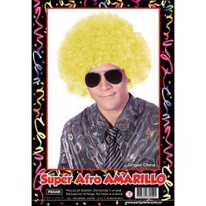 Peluca Super Afro Amarillo PSAAM