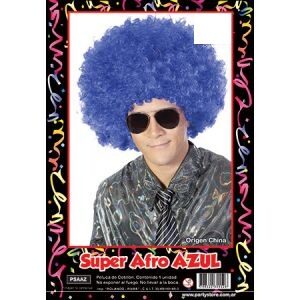 Peluca Super Afro Azul PSAAZ