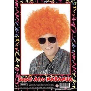Peluca Super Afro Naranja PSANA
