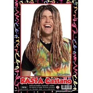 Peluca Rasta Castaño PSP28