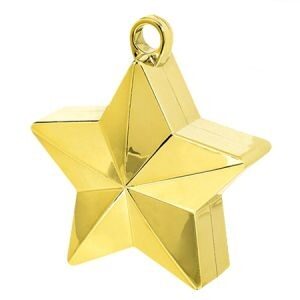 Pesa Anclaje para Globos Estrella Dorada Metalizada GPEDO