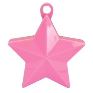 Pesa Anclaje para Globos Estrella Rosa Bebe GPERS