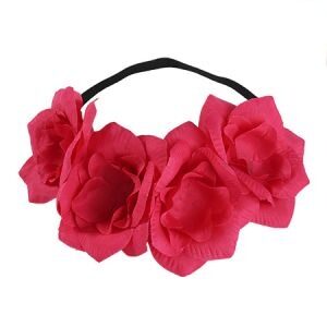Diadema de Flores Fucsia VI07