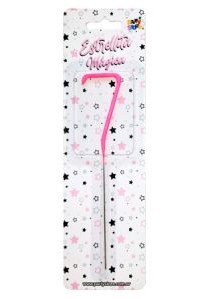 Velas Sparkles N°7 Rosa VNERS7